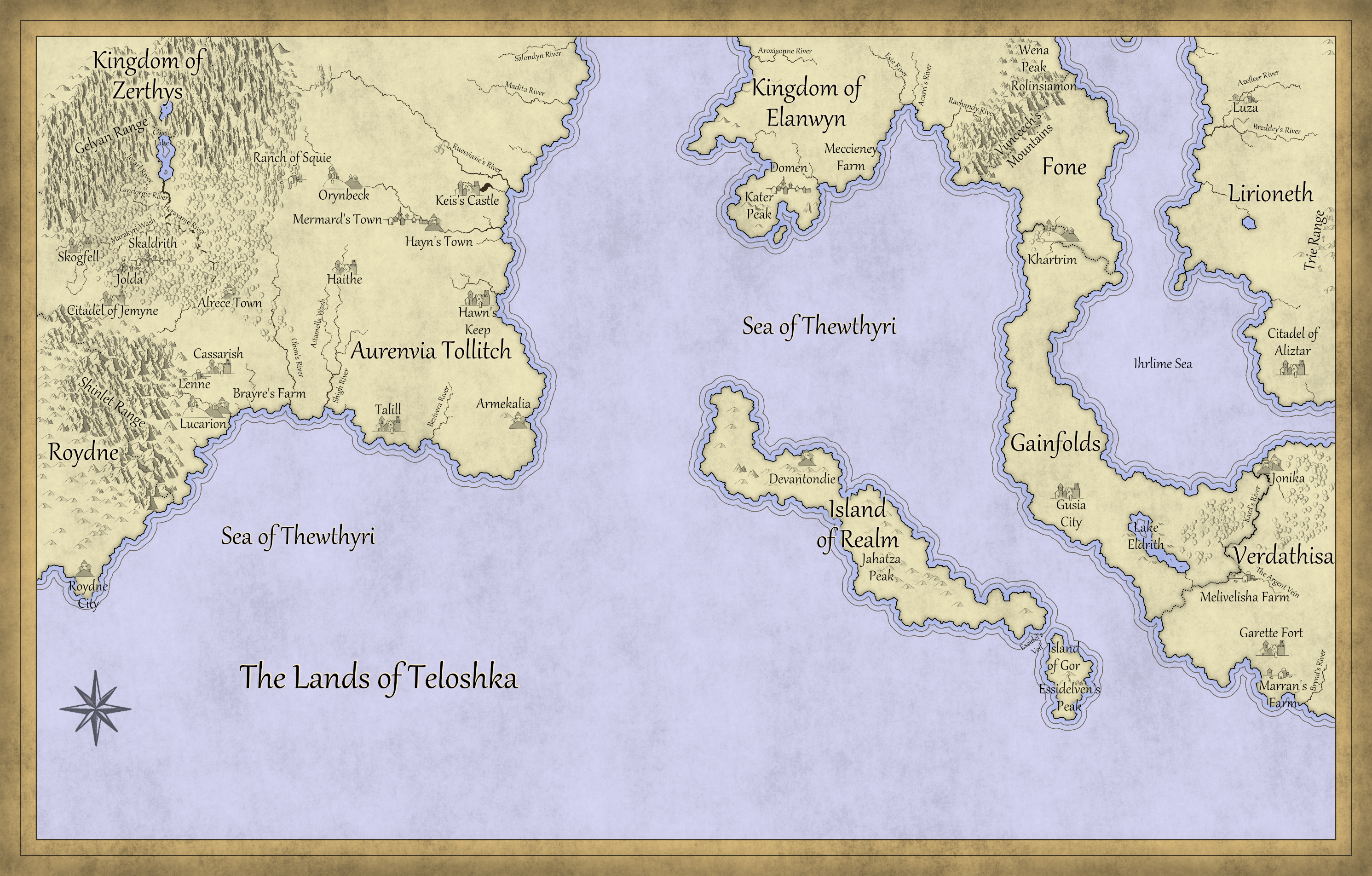 Map of Teloshka