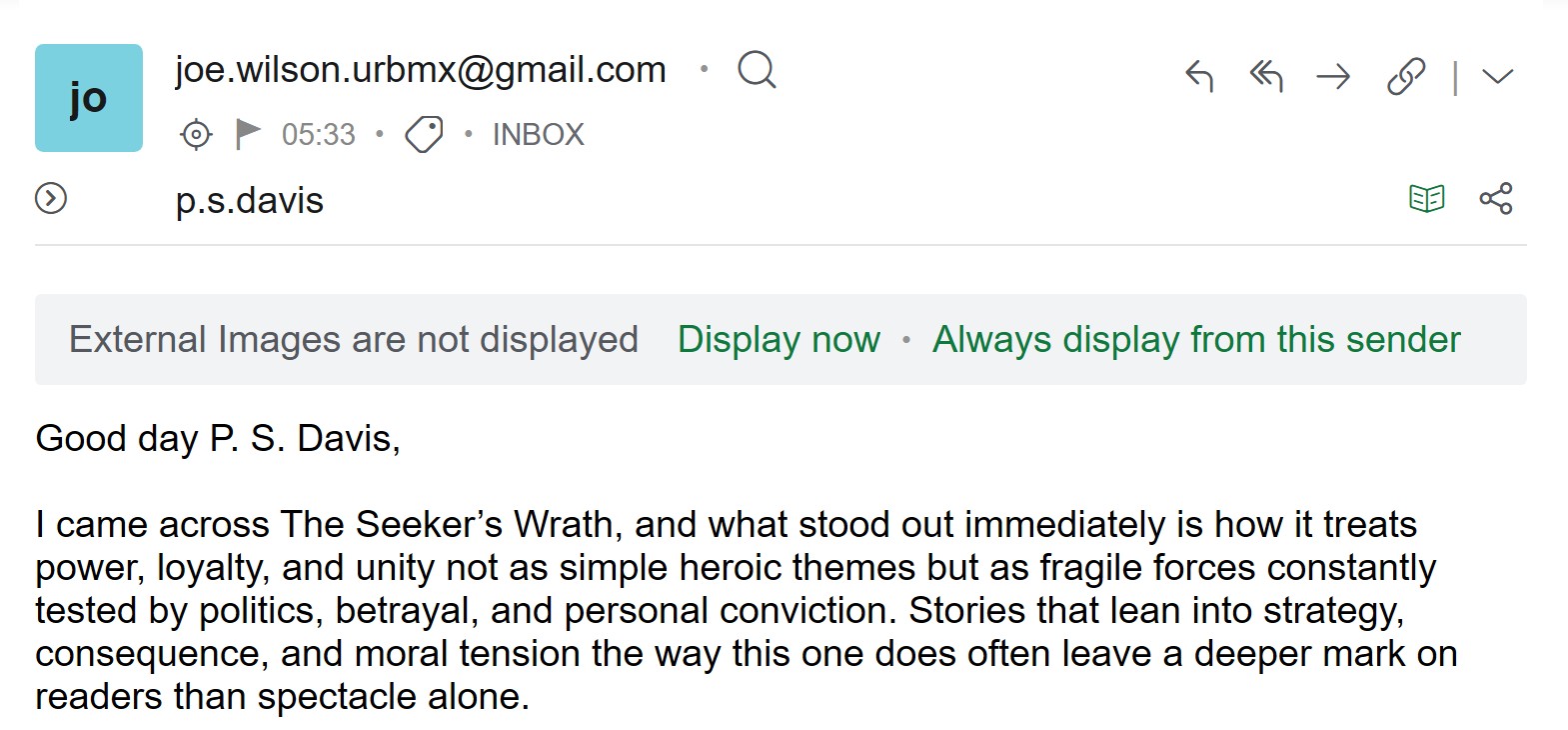 Screenshot from the exchange with URBMX